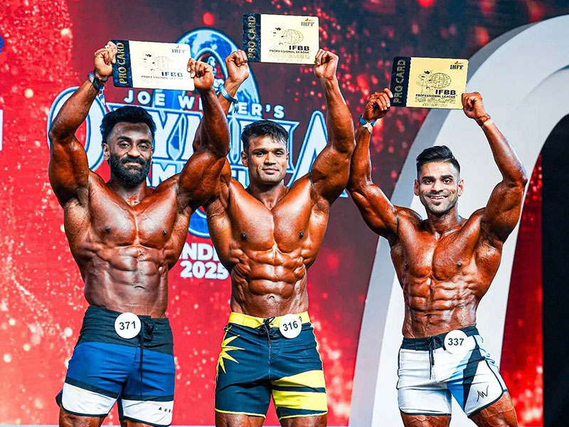 Winner's podium